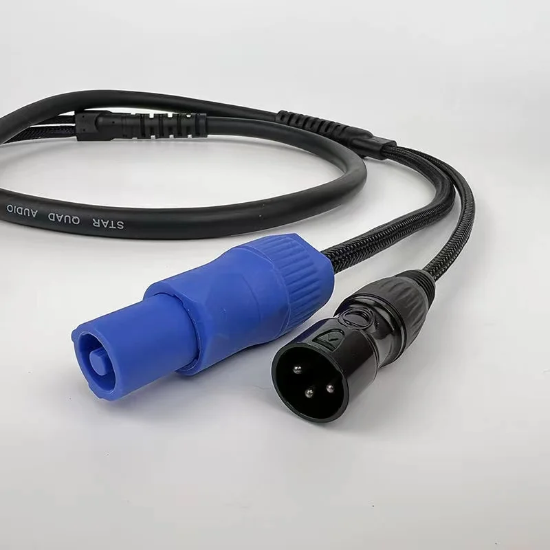 DMX Powercon Cable Combination Of Powercon Plug And DMX XLR Signal Line For Light Power Connection Signal Transit