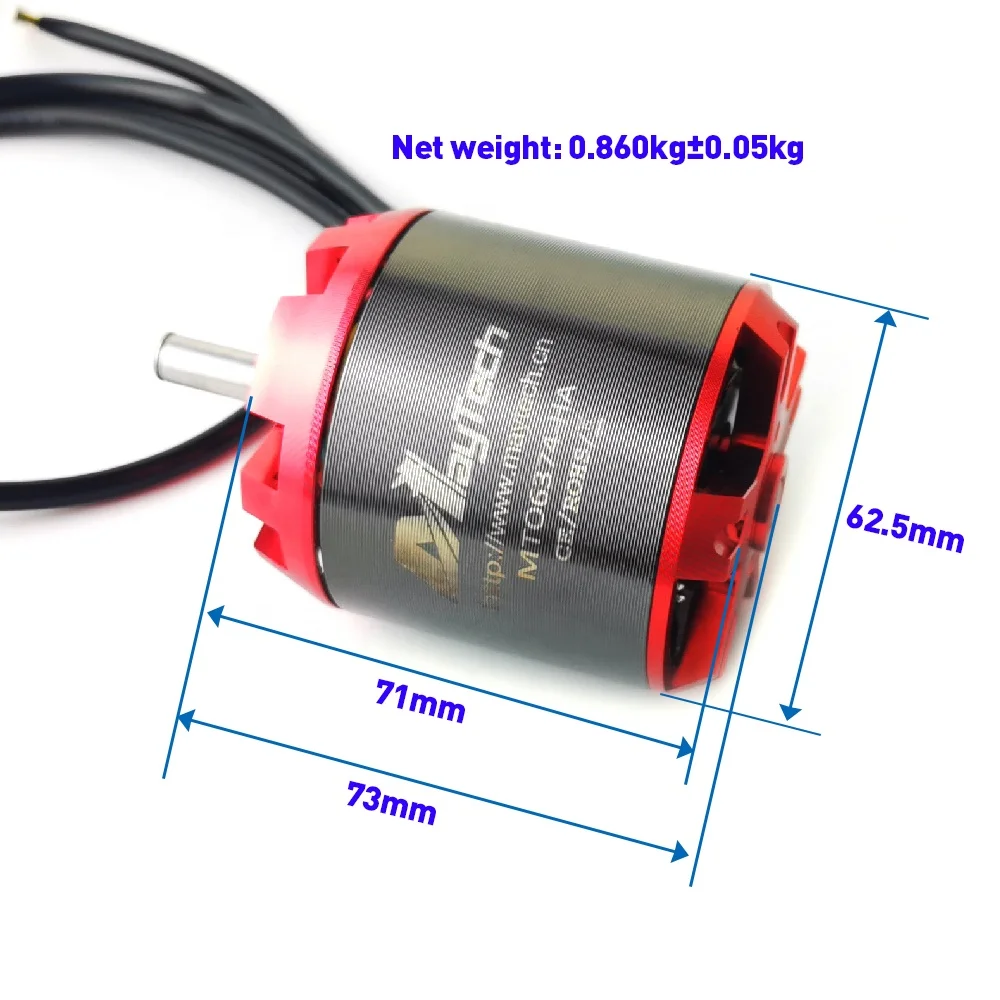 Maytech 6374 190KV مستشعر كهربائي Bldc موتور 3500 واط للوحة التزلج الكهربائية Elongboard