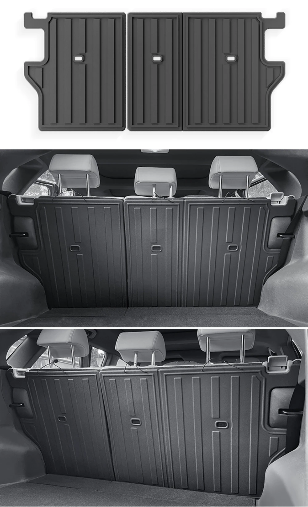 Für Subaru Solterra/Toyota BZ4X 2023 2024 2025 TPE 3D Autofußmatten Kofferraumauskleidung Kofferraum-/Rückenlehnenpolster Wasserdicht LHD RHD – Detail 3