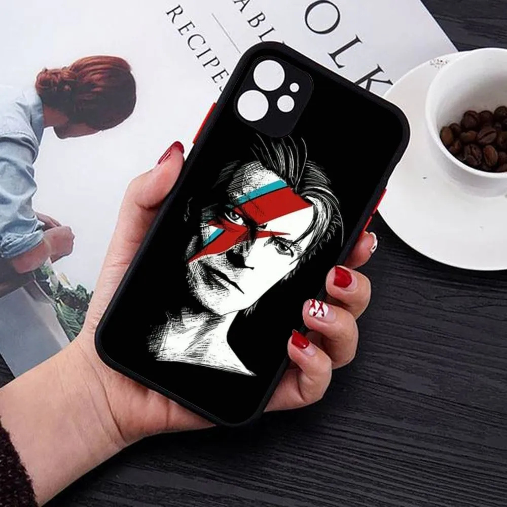 D-David-Bowie Phone Case for iPhone 14 11 12 13 Mini Pro Max 8 7 Plus X XR XS MAX Translucent Matte Cover