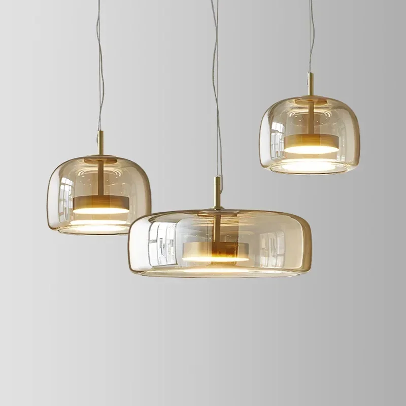 

Modern Glass Pendant Light LED Hanging Chandelier for Dining Room Bedroom Bar Restaurant Indoor Decorative Lighting Fixtures