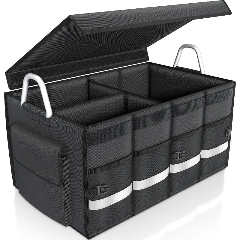 

2026 New High-Capacity Foldable Storage Space-Saving Car Trunk Organizer Oxford Cloth Trunk Storage Box