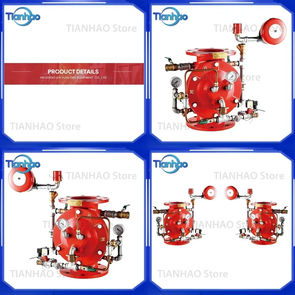 DN150-200 Flange Diaphragm Rain Alarm Valve for Fire Sprinkler System with Flexible Functions