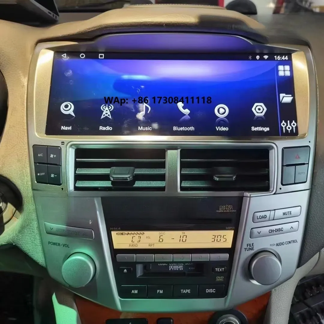 12.3'' Android 12 8+256G for RX300 RX330 RX350 RX400 2002-2007 Multimedia Player Car Navigation Head Unit Radio Stereo