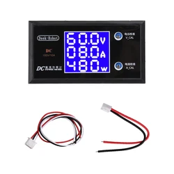 DC 0-100V 10A LCD Display Digital Voltmeter Ammeter Wattmeter Voltage Current Power Meter Volt Detector Tester 12V 24V 36V 1000W