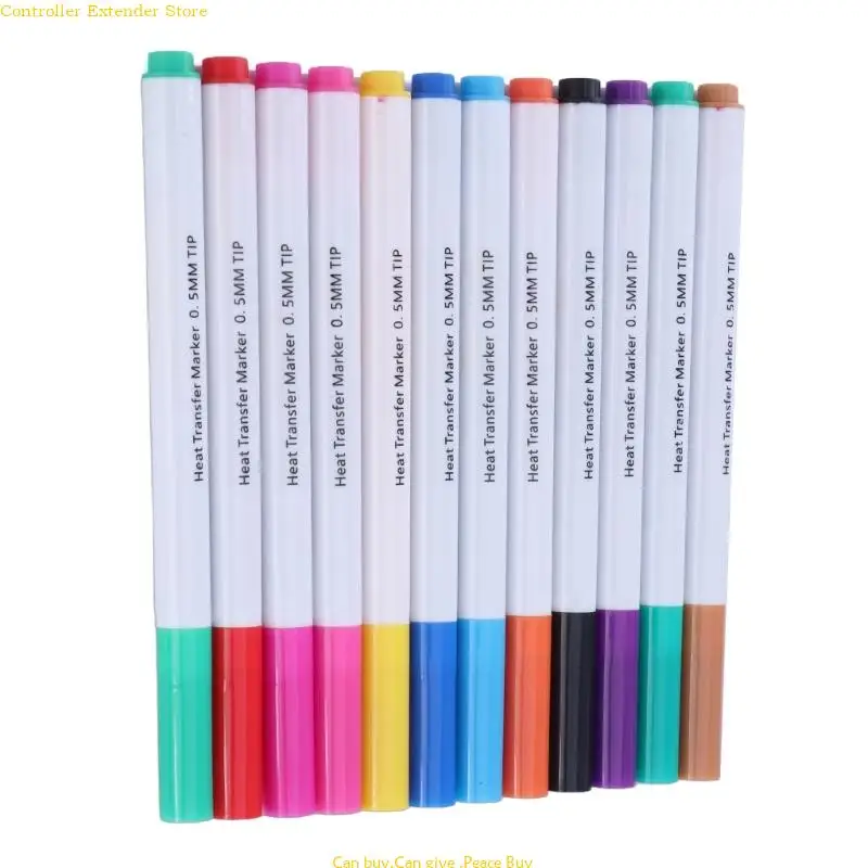 12 Colors 0.5mm 1mm 2mm Nib Sublimation Pen Heat Transfer Markers Sublimation Markers for Artists and Students