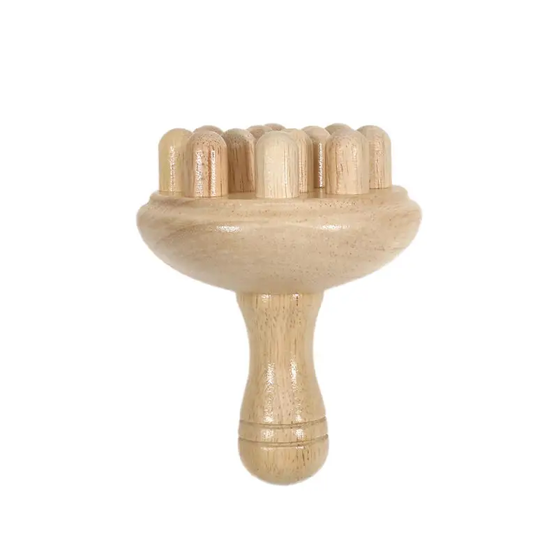 

Massage Comb Wooden Scraping Tool Whole Body Meridian Solid Wood Rolling Bar Meridian Massager To Relax Muscles