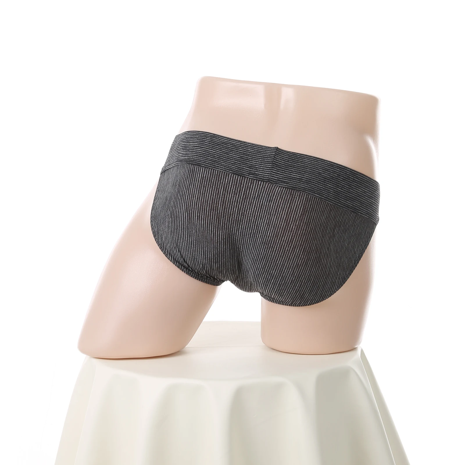 4er-Pack Gym-Slips für Herren, Unterwäsche mit großem Beutel, Sportunterhose, Trainingsunterwäsche, Fitness, bequem, für Bodybuilding, hoch geschnitten, breiter Bund – Detail 2