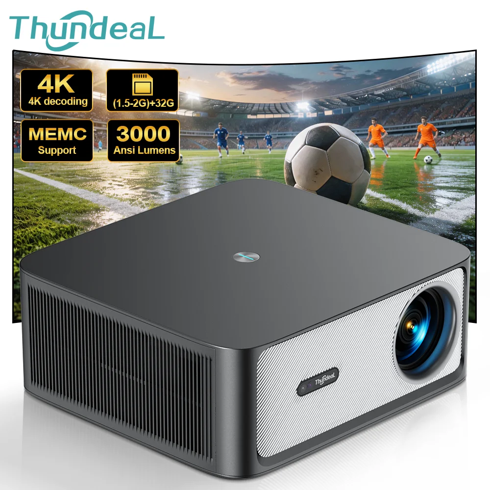 ThundeaL 3000Ansi 4K Full HD Projector TD98Pro 2G 32G Home Theater WiFi Android Portable Samrt TV Cinema TD98 Pro Beam Projector