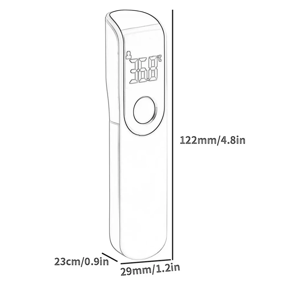 Non Contact Infrared Forehead Thermometer Celsius Fahrenheit Handheld Electronic Infrared Gun for Baby Adults Health Care