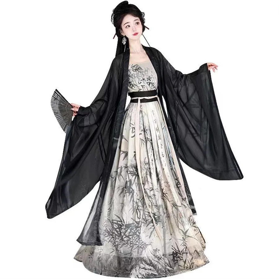 Traditional Chinese Costumes for Women Hanfu Fairy Dress Folk Dance Vintage Embroidery Princess Outfit Ladies Tang Suit Cosplay