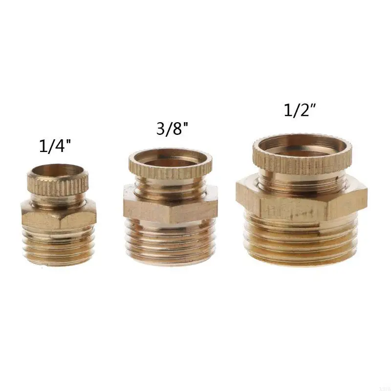 

X9FA NPT 1/4" 3/8" Solid Brass Drain for Valve Compressor Air for Tank Port Fit