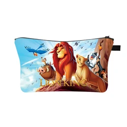 The Lion King Makeup Bags Cartoon Girls Cosmetics Zipper Pouch For Travel Ladies Pouch Women Cosmetic Bag