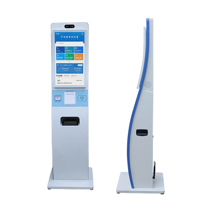 Self Check In Kiosk Hotel Card Dispenser Kiosk Self Service Kiosk Touch Screen With Passport Reader