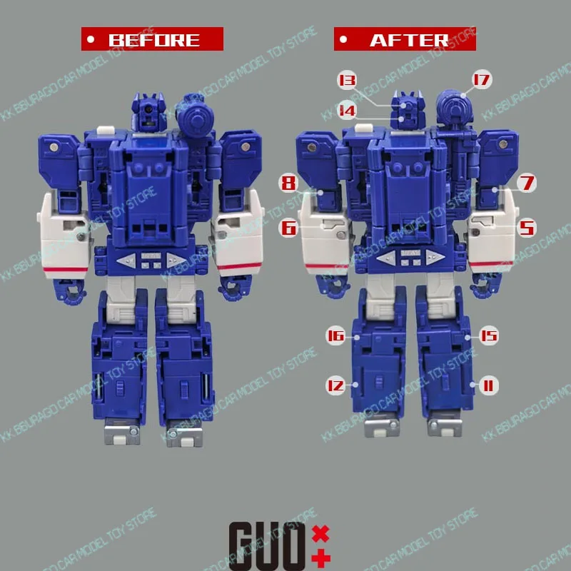 Kit di Aggiornamento per Action Figure GUO Studio Transformation SS86 Soundwave, Accessori GO BETTER, Regalo per Ragazzi, Parti di Ricambio per Compleanno