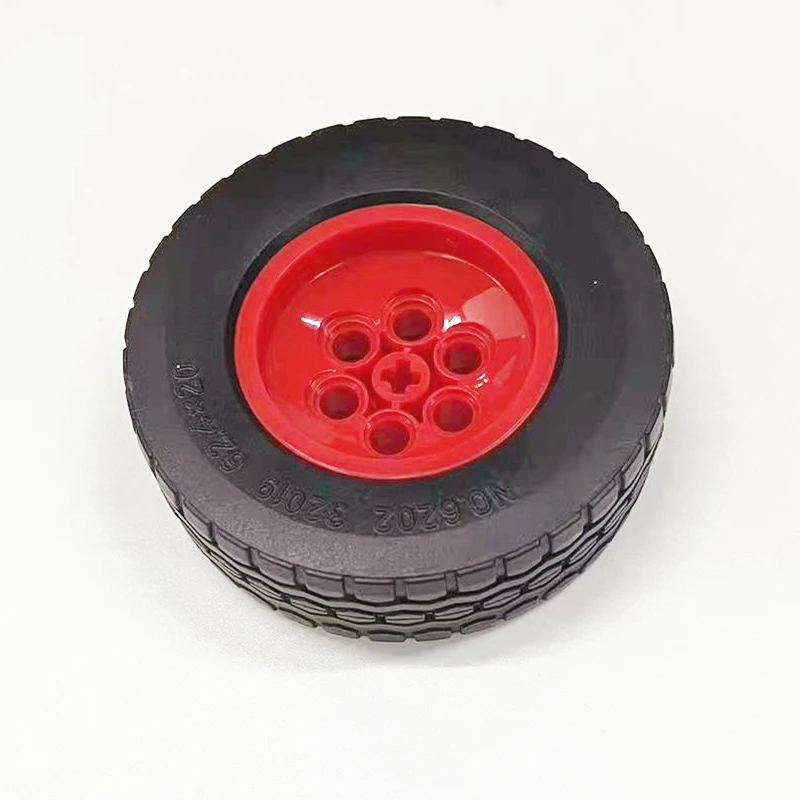 4Set/lot 86652 32019 High-Tech Tire Wheel Hub Car Truck 62.4x20mm Building Blocks DIY Bricks Compatible Puzzle Parts Kid Toys