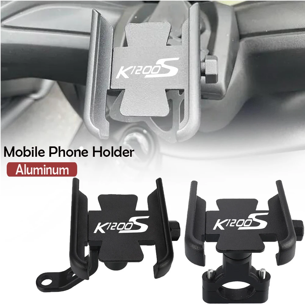 Motorcycle Accessories Handlebar Mobile Phone Holder GPS Stand Bracket For BMW K1200S K 1200S K 1200 S 2004 2005 2006 2007 2008