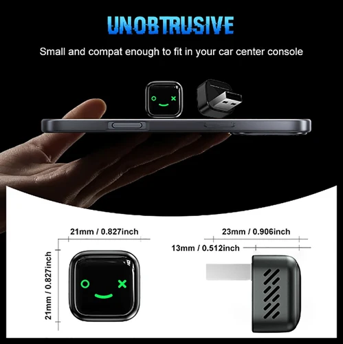 Imagen 2 del producto Adaptador Carplay inalámbrico para Android iPhone Auto 2 en 1 cableado a caja AI inalámbrica conexión USB para Volvo Benz Mg Kia Chery VW