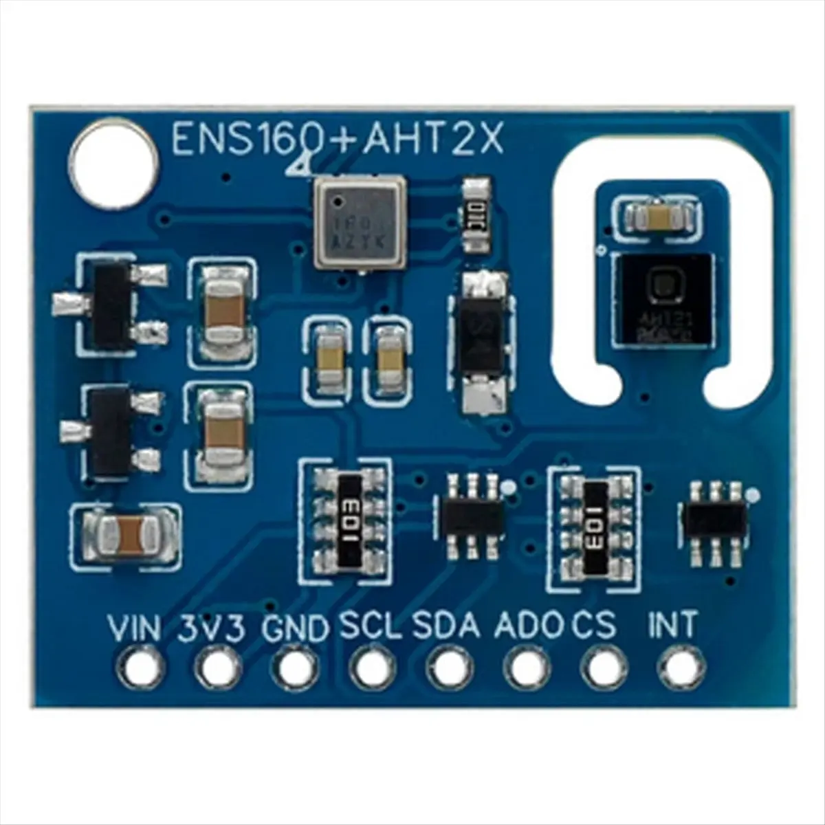 A10I ENS160 + AHT21 Air Quality Sensor - CO₂, ECO₂, TVOC, Temp & Humidity Module for , for & IoT Projects