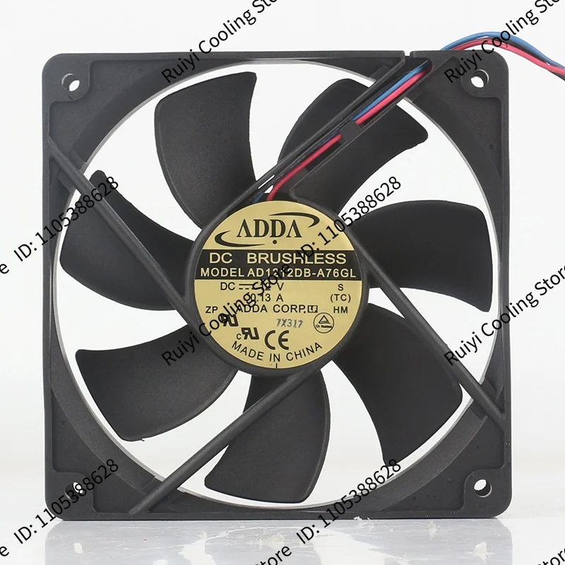 ADDA AD1212DB-A76GL 12V 0.13A 12025 12CM 12x12x15mm Silent Case Fan