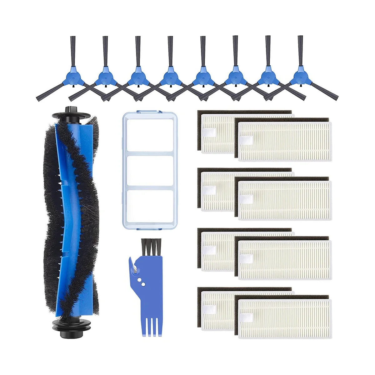Piezas de repuesto para limpiador, Kit de accesorios de repuesto para RoboVac 11S, RoboVac 15C 30 30C 12 35C, filtros de vacío, 19 Uds.