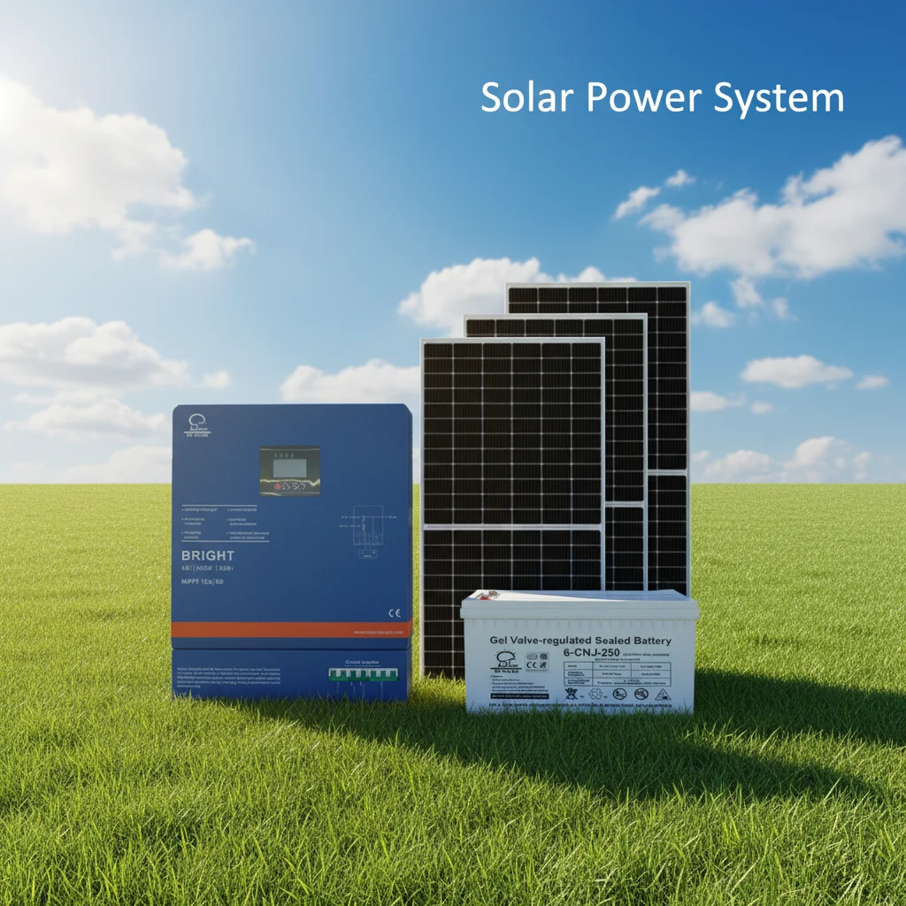 SOLAR 5KW 10KW Hybrid Grid Solar Battery Energy System With Inverter for Home Appliances
