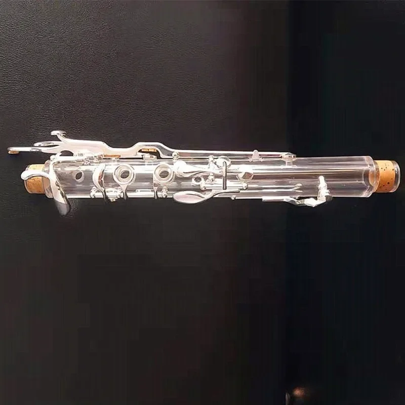 Transparent Clarinet G 18/20 Key Silver Plated Instrument