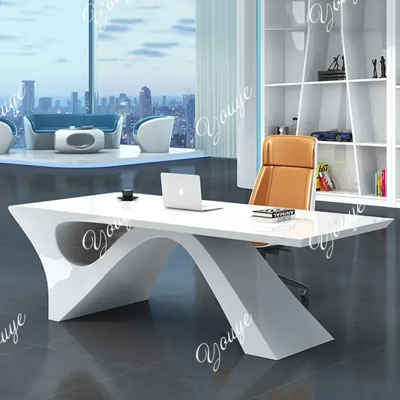 

N49 J White Gaming Office Desk Large Household Luxury Laptop Computer Office Desk Corner Executive Writing Mesa Ordenador Furnit