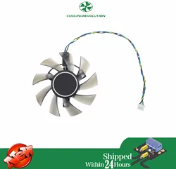 T128015BU FD8015U12D DC12V 0.50AMP Graphics Card Fan For Asus AREZ PH RX550 2G Video Card 4PIN