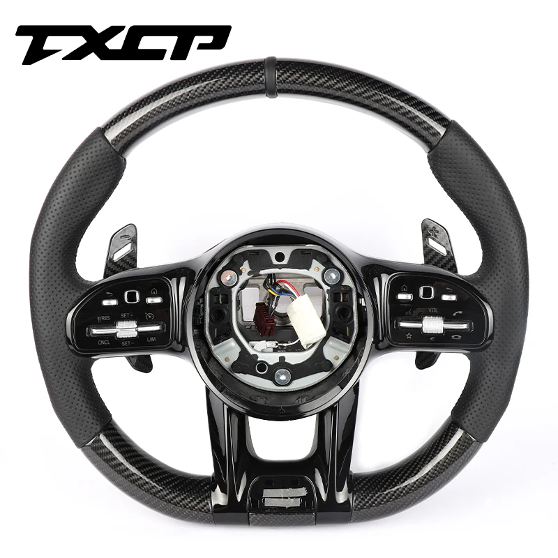 

Custom Alcantar carbon fiber steering wheel fit For Mercedes Benz W176 W246 W231 W172 W218 W166 W63