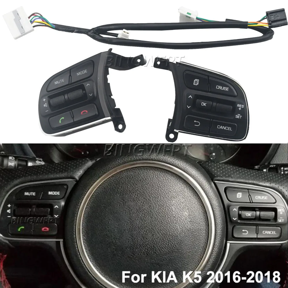 

96720-D6010 96710-D6020 Кнопка управления круиз-контролем на руле, Bluetooth, аудио, регулятор громкости телефона для KIA K5 2016-2018