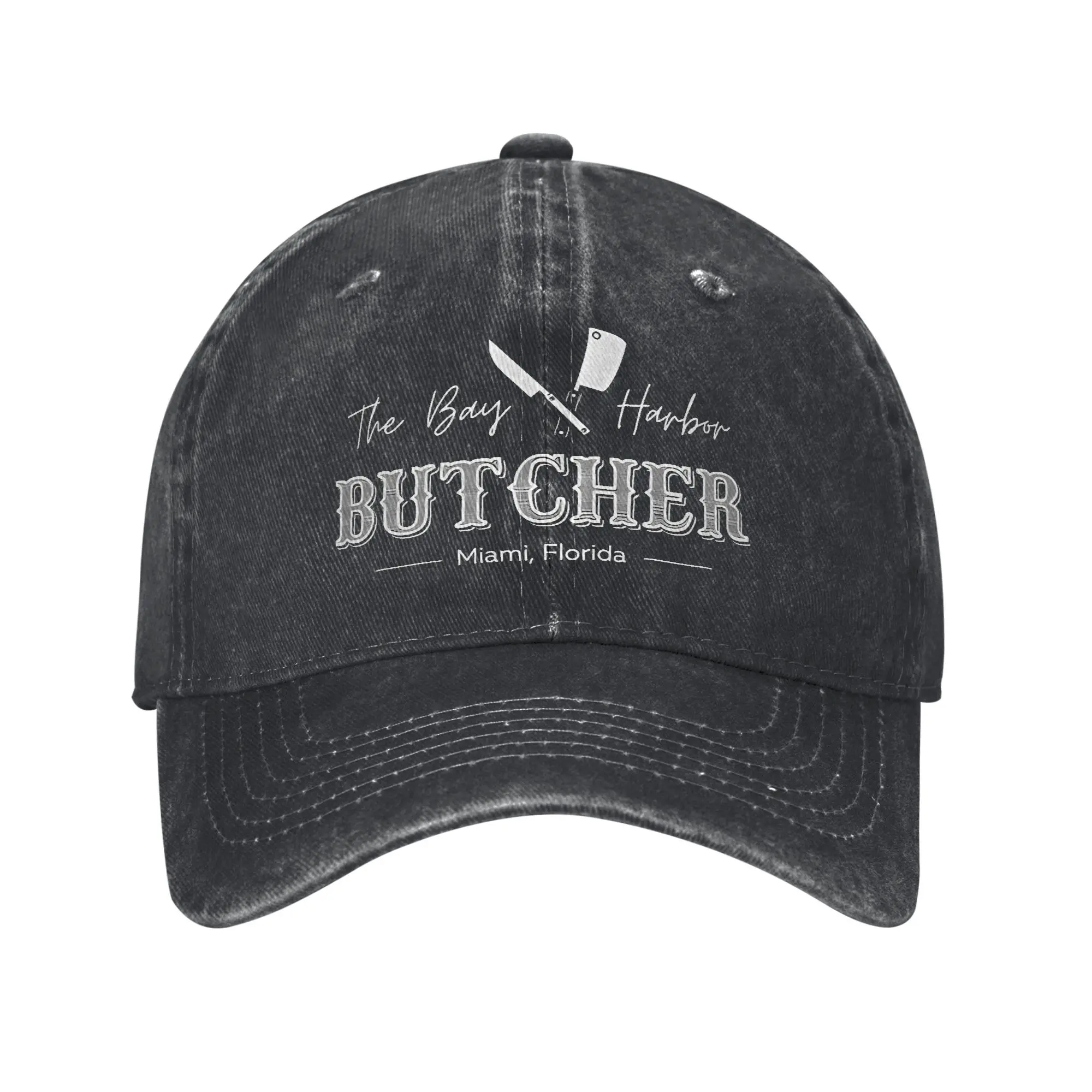 

Classic Dexter The Bay Harbor Butcher Baseball Cap Unisex Distressed Denim Snapback Cap Morgan Outdoor Workouts Adjustable Hat