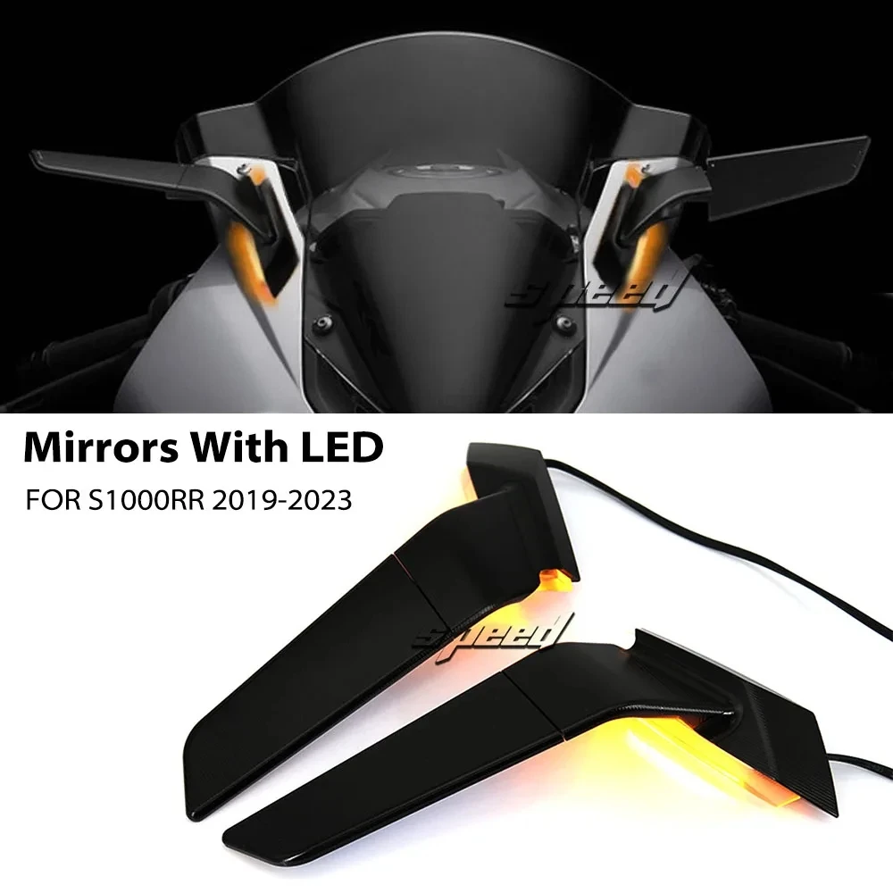 

Зеркала заднего вида для мотоцикла с LED-поворотниками для BMW S1000RR S1000 RR S 1000 RR 2019-2023 2024 2025