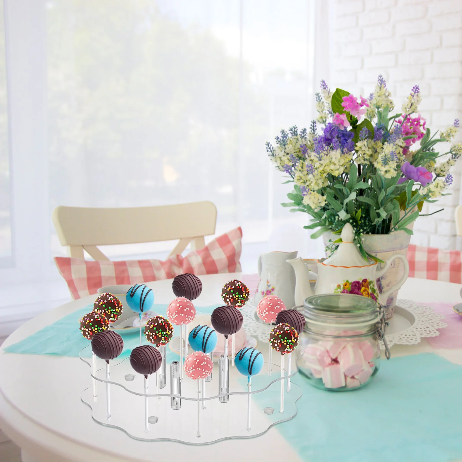 

Acrylic Lollipop Display Stand Holder for Party Wedding Baby Shower Dessert Table Premium Sturdy Chic Cake Rack