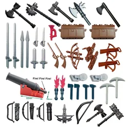 Weapon Sword for Ninja Castle Knight Medieval Military Parts Castle Rider Soldiers Shield spear crossbow Building Block figures