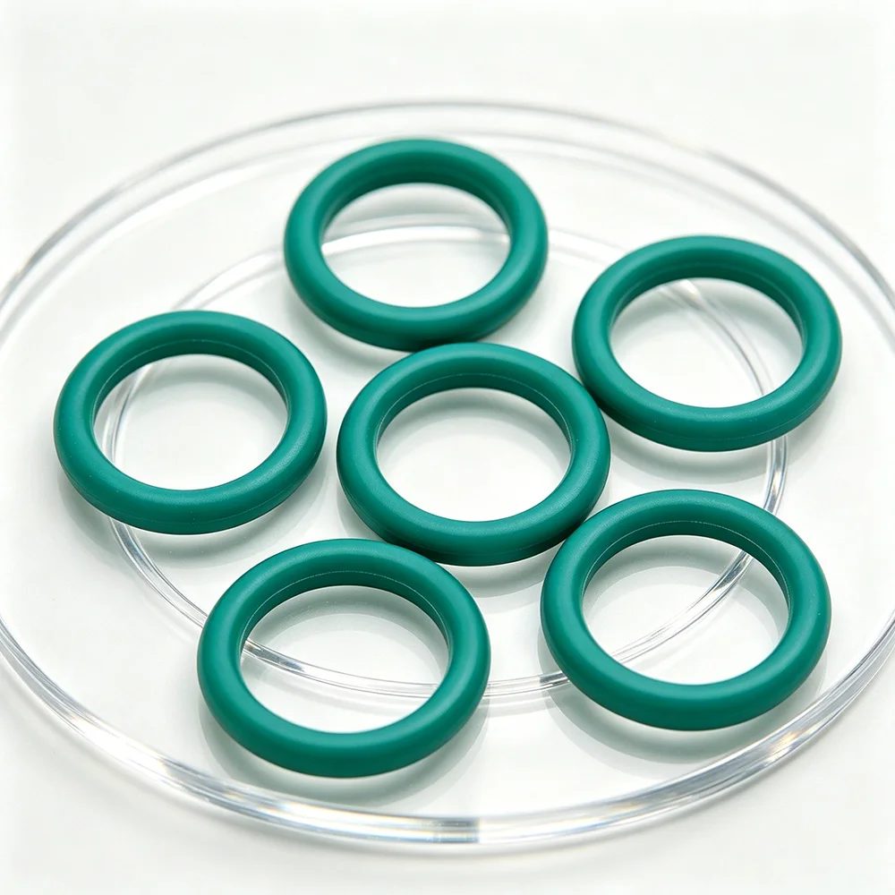 10Pcs Green FKM O-ring Thickness 3.1mm Fluororubber FKM Sealing High Temp Chemical Oil Resistant Gasket Rubber Ring OD10mm-30mm