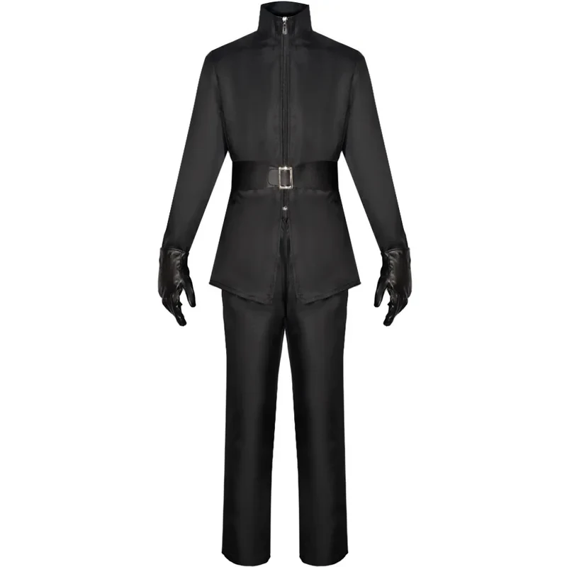 

Halloween Carnival Party Movie V Cosplay Costumes Black Uniform With Long Cloak For Men fg8'.