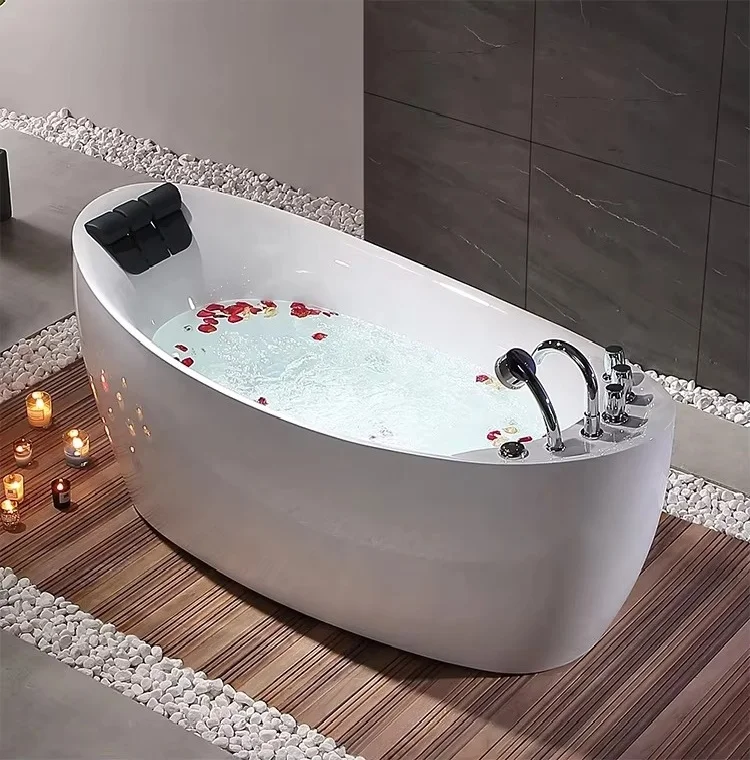 Hot Sale Factory Direct Cheap Price Acrylic Bathroom Freestanding Cupc Soaking Bathtub with Faucet