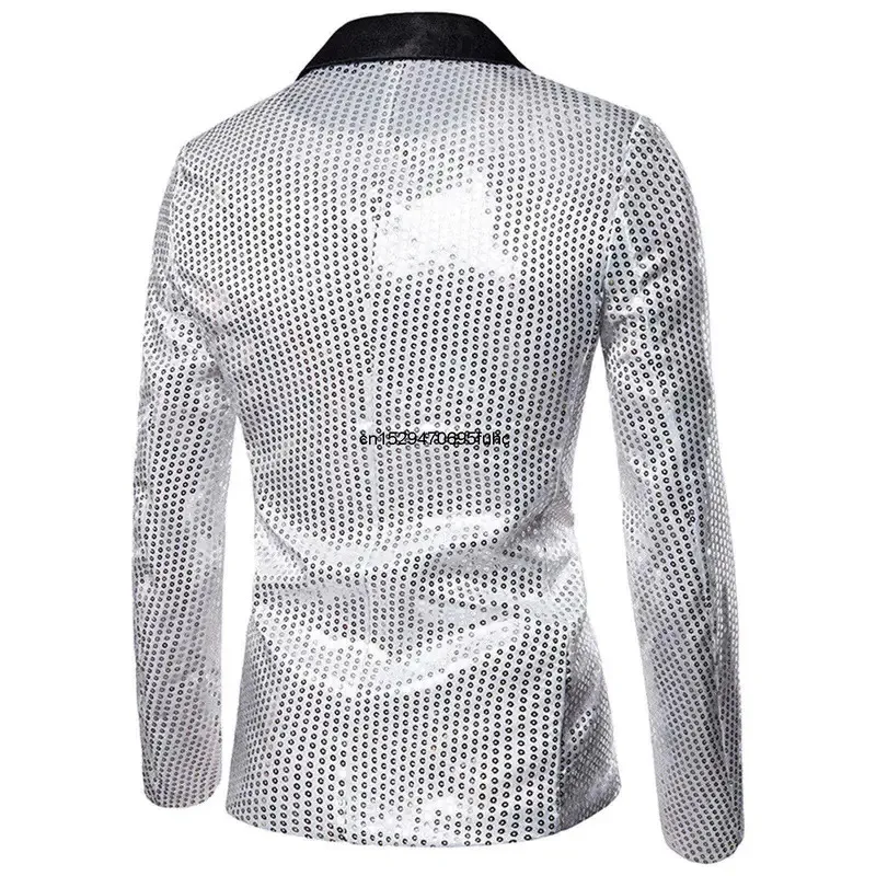 Lili 123 chaqueta decorada dorada brillante para Club nocturno, traje de graduación para hombre, Blazer, disfraz para hombre, ropa de escenario para cantar