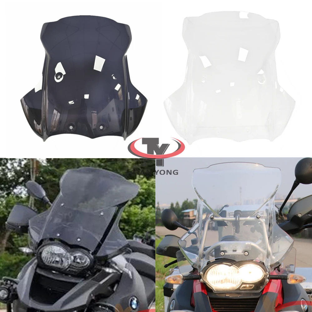 Windshield with Support Frame Raise Spoiler Motorcycle For BMW R1200GS R1200 GS Adventure 2005-2012 Windscreens Wind Deflectore