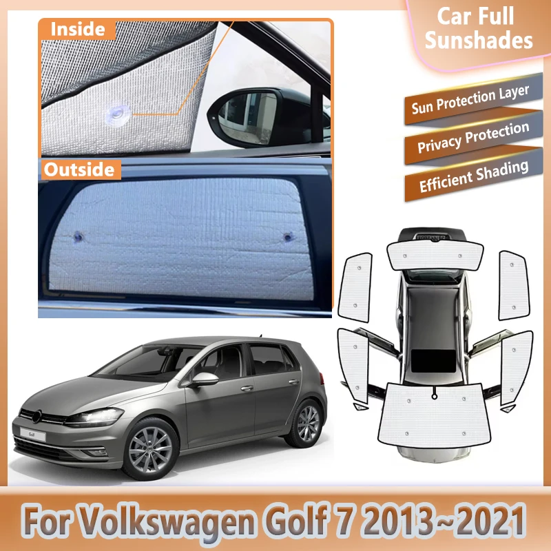 

Car Sunshades For Volkswagen VW Golf 7 MK7 2013~2021 Golf7 Windshield Anti-UV Visor Blinds Cover Shades Auto Parts Accessories