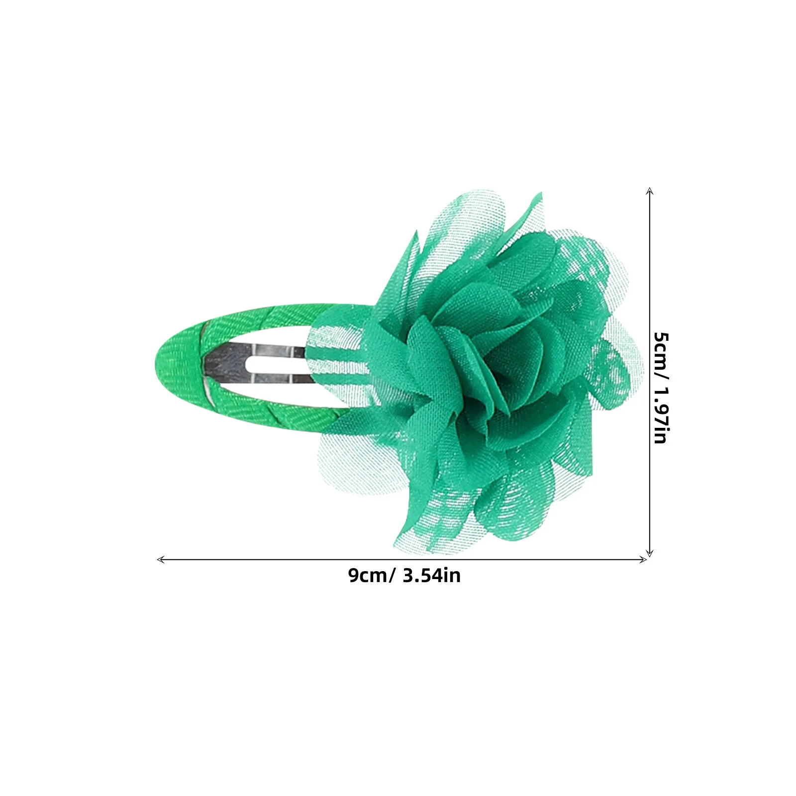 20 قطعة دبوس الشعر زهرة للفتيات الشيفون الاطفال مقاطع الشعر المشابك مختلط اللون خفيفة الوزن الطفل دبوس الشعر هدية مثالية للطفل