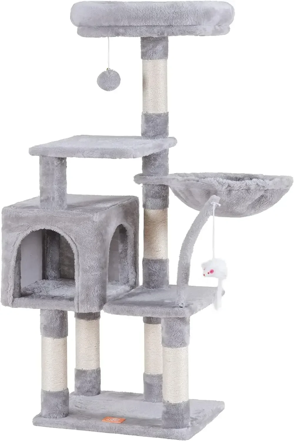 Pet Cat Climbing Frame High Quality Wooden Sisal Pet Tower Scratching Post Cat Nest All-In-One Large Toys