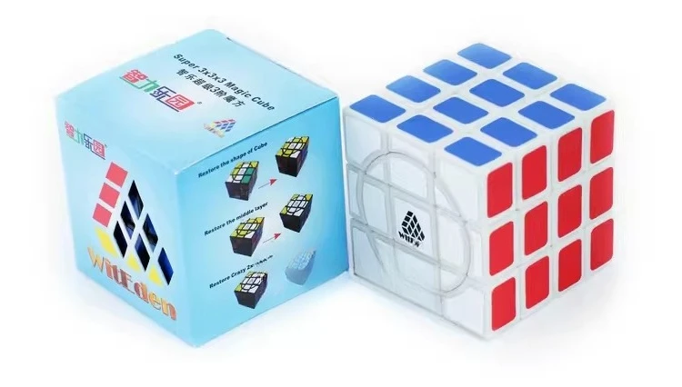 크레이지 334 매직 큐브 부드럽고 지연 없는 퍼즐 슈퍼3x3x4 매직 인사이드 매직 큐브 장난감 인텔리전스 파크 피젯 토이 어린이 선물