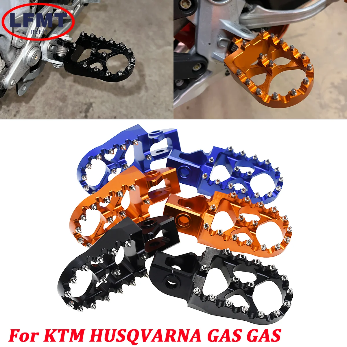 

2023 Accessories Footrest Footpegs Foot Pegs Rests Pedal For KTM EXC XC SX XCF SXF EXCF 125 250 300 350 450 500 HUSQVARNA TC FC