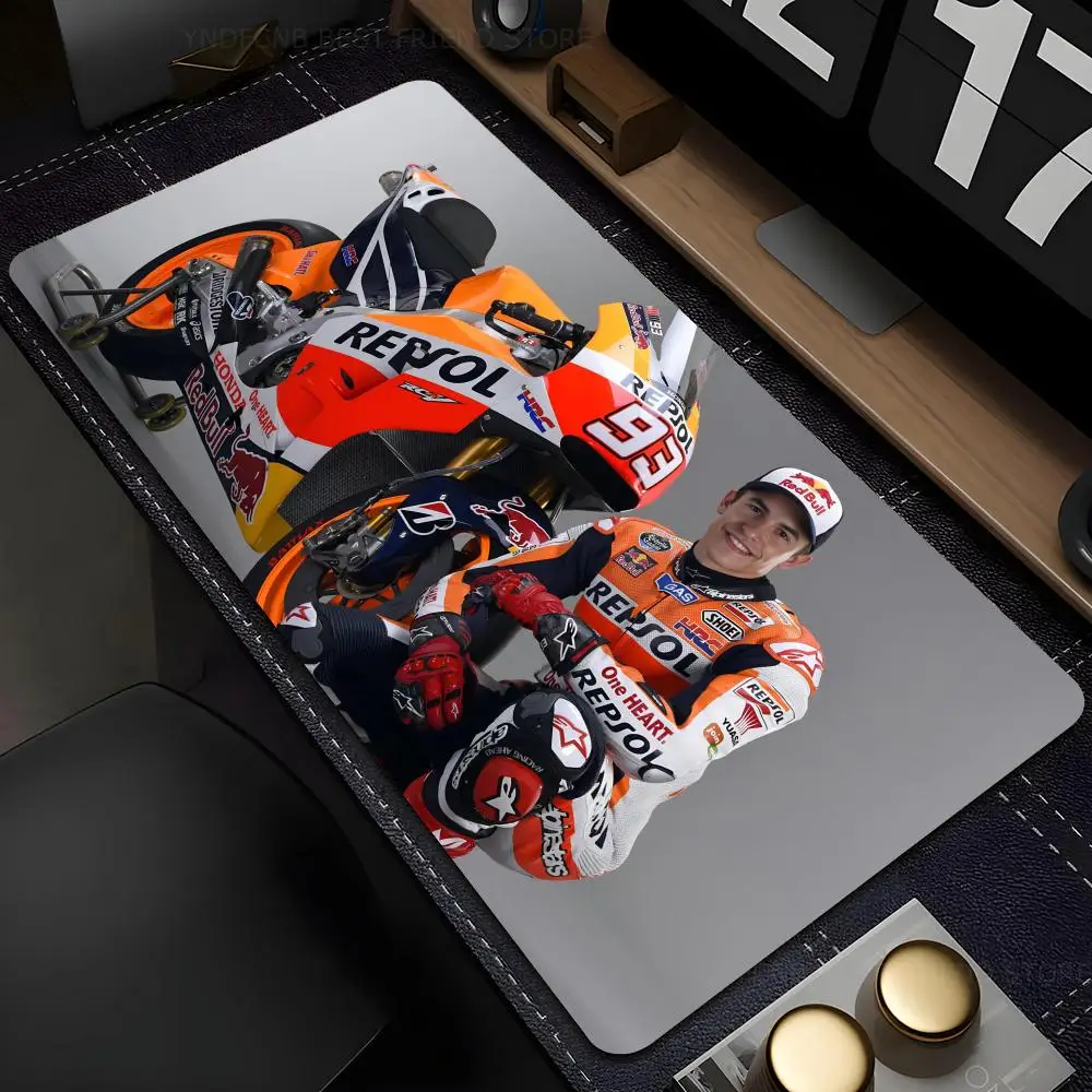 Marc Marquez-Grande Computer Gaming Mousepad, Tapetes de Mesa, Anti-Deslizamento, Macio, Laptop, Acessórios, 93