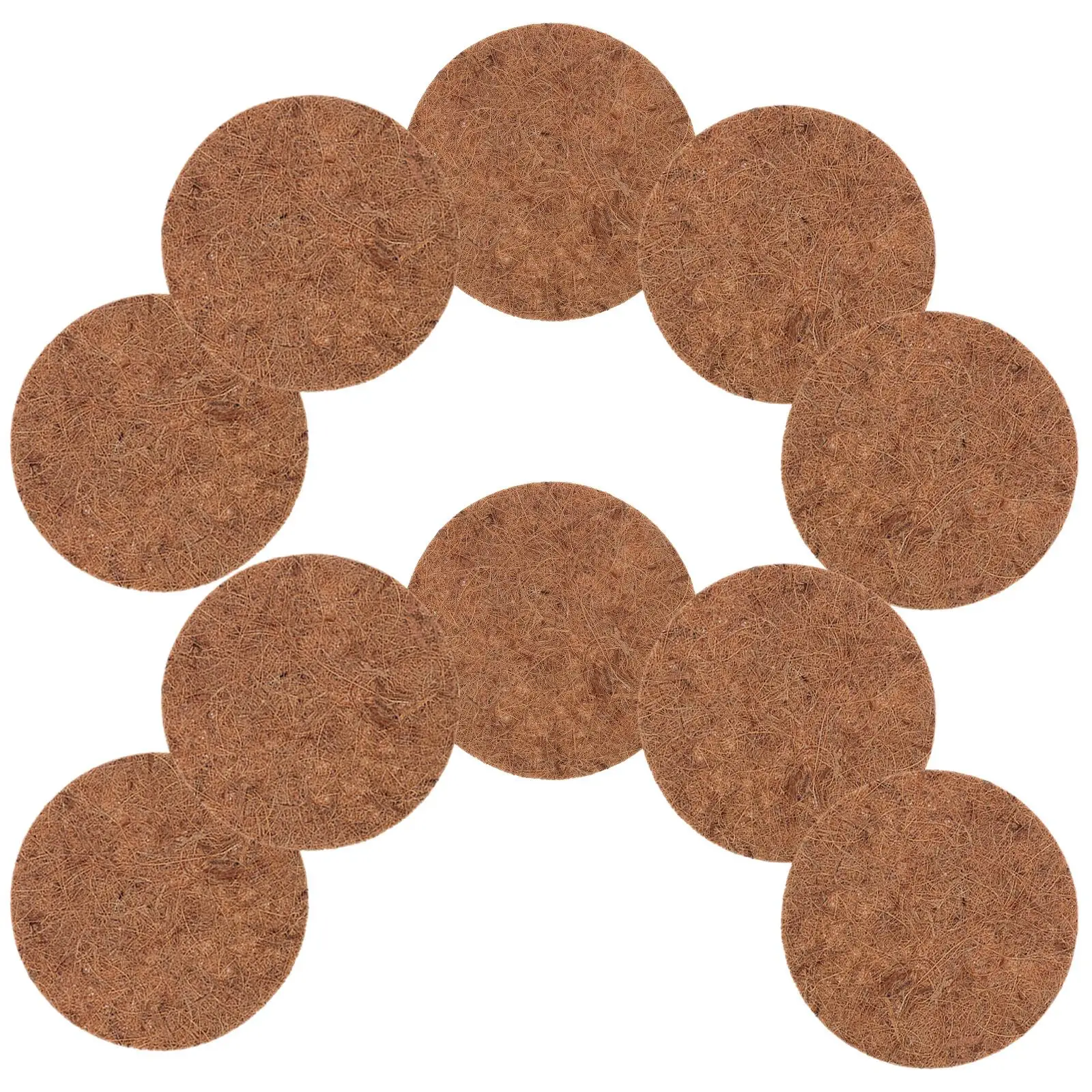 

12 Pcs Coconut Fiber Nesting Pads for Bird Pigeon Chicken Pet Eggs Breeding Mats Warm Comfortable Natural Safe