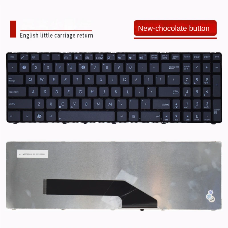 Laptop Keyboard For ASUS K50X K50ID K51 K51AC K51AE K51A K51IO X70IJ X70A X70AC K70TY X5DIJ X5DC X70AD X66 X5AC K50IO K50IL  US