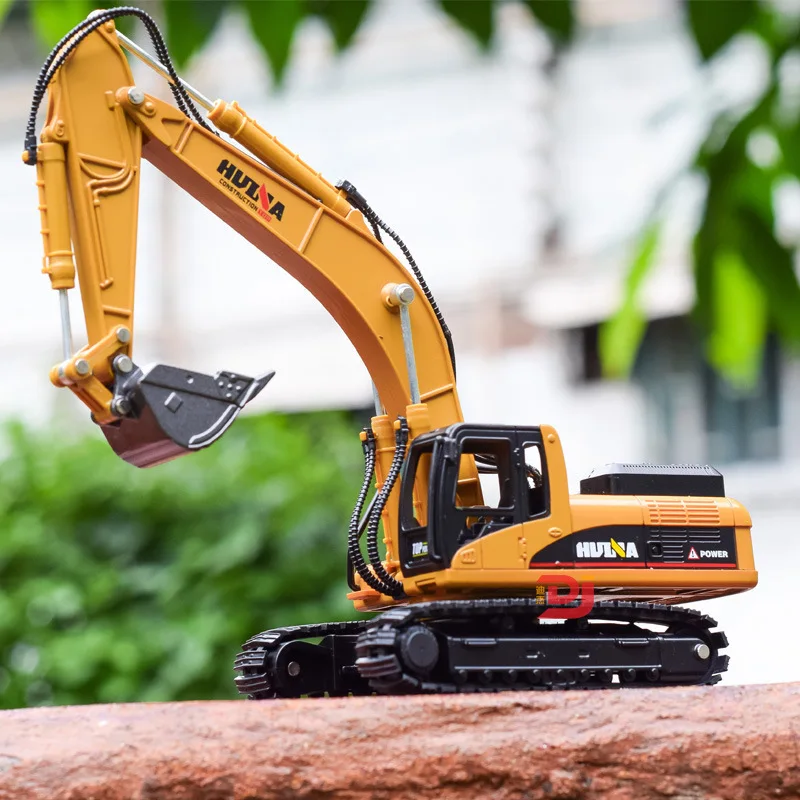 1:50 Escavatore Autocarro con cassone ribaltabile Camion cingolato Bulldozer in lega Auto da costruzione Trattore Giocattolo Modello in metallo Veicolo per bambini Regali Ragazzo Giocattoli