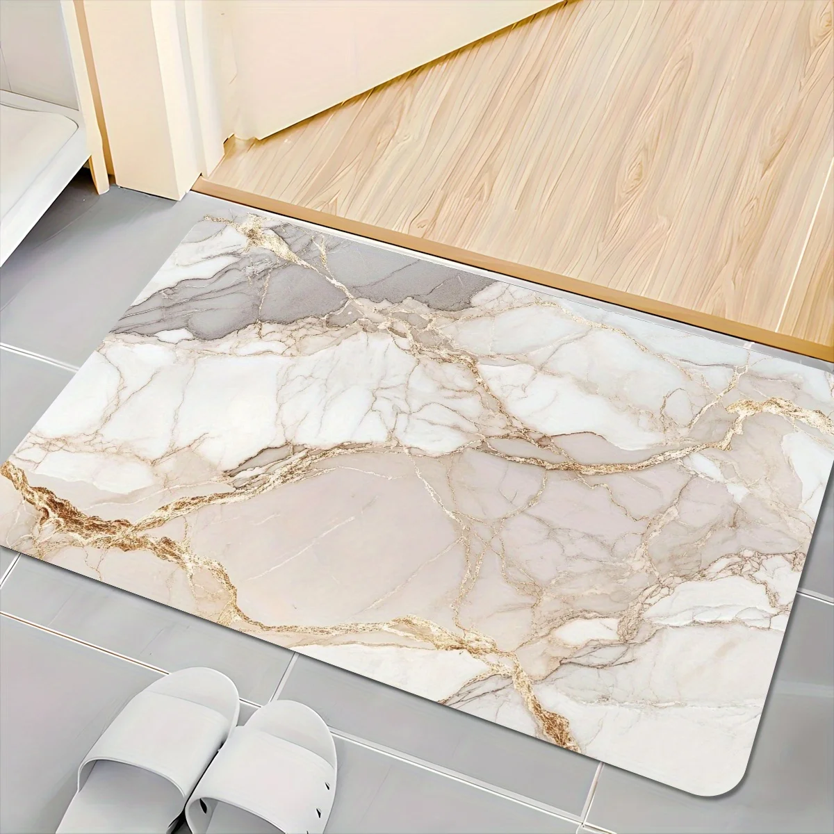 سجادة VIKAMA الفاخرة منقوشة بالرخام لغرفة المعيشة، سجادة رئيسية للمدخل، ديكور بجانب السرير لغرفة النوم #1